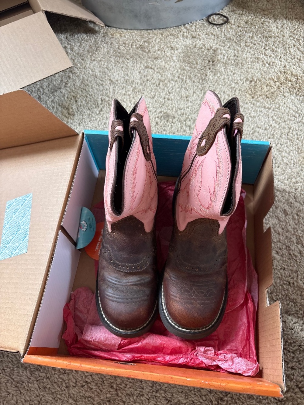 Pink Justin Boots